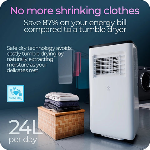 Avalla S-220 4-in-1 portable air conditioner, fan & 24L dehumidifier - for multi-rooms