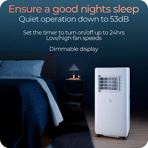 Avalla S-360 4-in-1 powerful portable air conditioner & 26L dehumidifier - 10000BTU