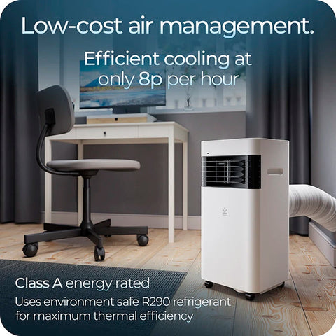 Avalla S-50 4-in-1 quiet air conditioner & 7L dehumidifier combo - for medium rooms