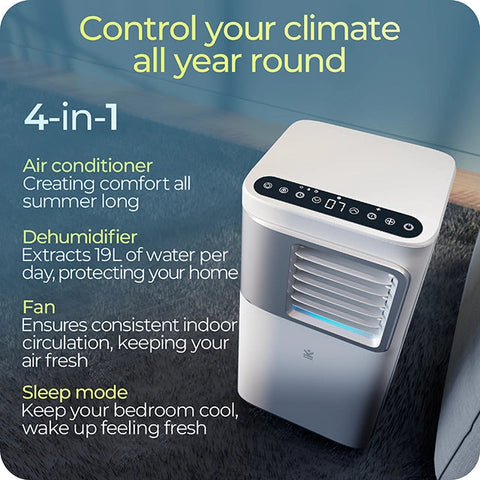 Avalla S-550 4-in-1 automatic portable air conditioner & 19L dehumidifier