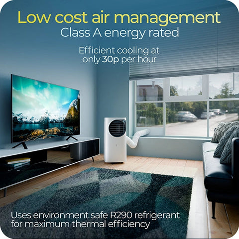 Avalla S-770 4-in-1 portable industrial air conditioner & 36L dehumidifier - 12000BTU