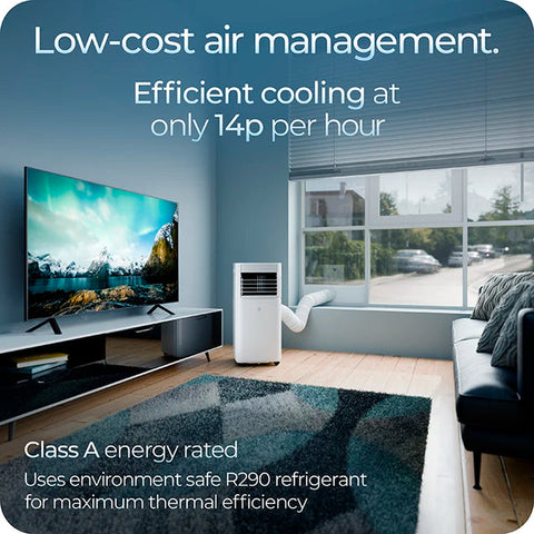 Avalla S-80 4-in-1 portable air conditioner & 12L dehumidifier combo - for single rooms