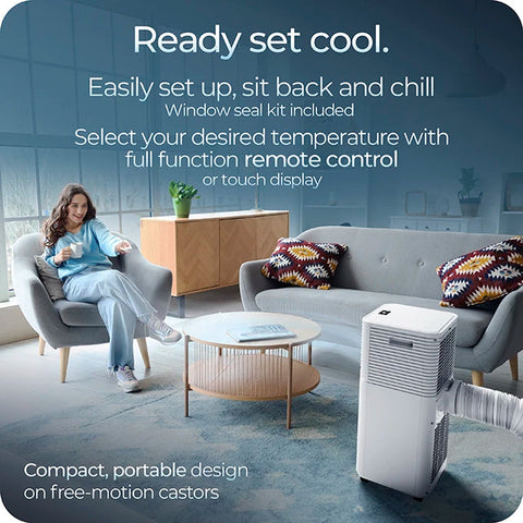 Avalla S-80 4-in-1 portable air conditioner & 12L dehumidifier combo - for single rooms