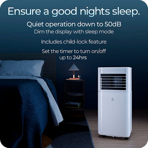Avalla S-80 4-in-1 portable air conditioner & 12L dehumidifier combo - for single rooms