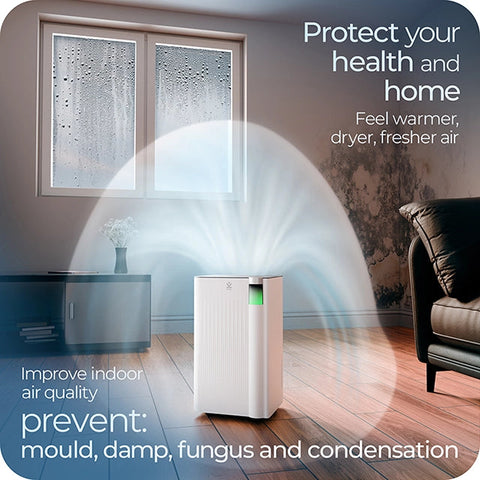 Avalla X-300 small 10L energy efficient dehumidifier with clothes drying mode