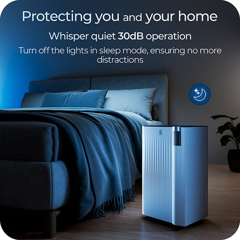 Avalla X-300 small 10L energy efficient dehumidifier with clothes drying mode