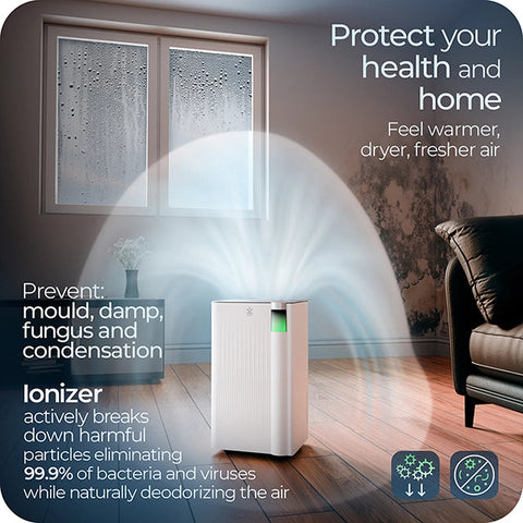 Avalla X-350 12L energy efficient dehumidifier & air purifier combo - for multi rooms