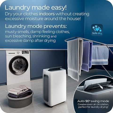 Avalla X-500 16L whole home dehumidifier - low energy & ultra quiet sleep mode